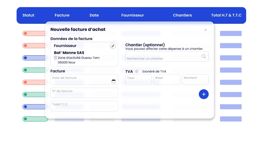 Gestion des achats BTP dans ProGBat, de la commande à la facture d’achat
